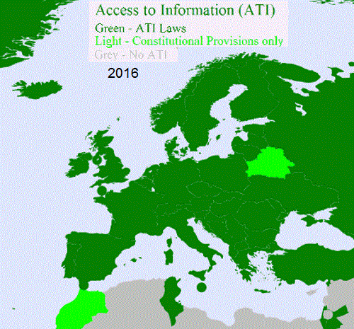 Informationsfreiheit in Europa